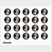 Italiaanse Greyhound Ronde Sticker (Vel)