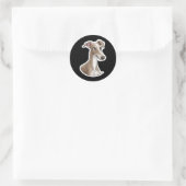 Italiaanse Greyhound Ronde Sticker (Tas)