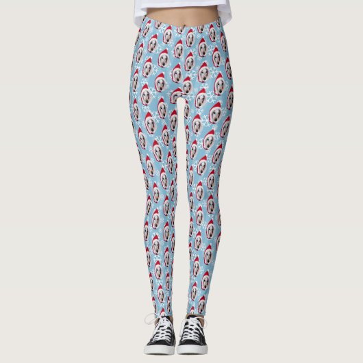 Italiaanse Greyhound Santa Leggings (Voorkant)