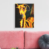 Italiaanse Greyhound schilderij Canvas Afdruk (Insitu (Woonkamer))