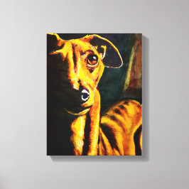 Italiaanse Greyhound schilderij Canvas Afdruk