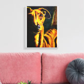 Italiaanse Greyhound schilderij Canvas Afdruk (Insitu (Woonkamer))