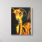 Italiaanse Greyhound schilderij Canvas Afdruk (Voorkant)
