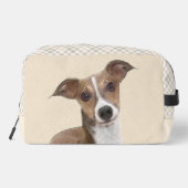 Italiaanse Greyhound schilderij Sable Originele ho Toilettasje (Achterkant)