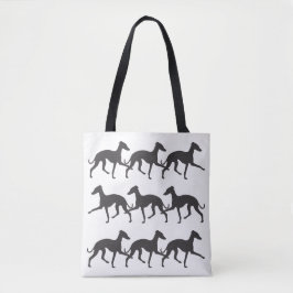 Italiaanse Greyhound Silhouettes Tote Bag