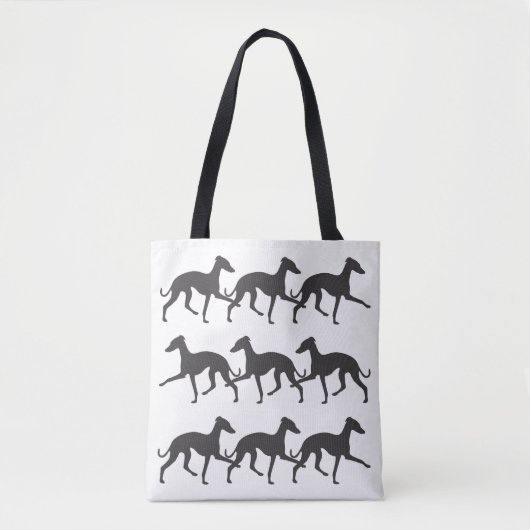 Italiaanse Greyhound Silhouettes Tote Bag (Voorkant)