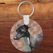 Italiaanse Greyhound Sleutelhanger (Voorkant)