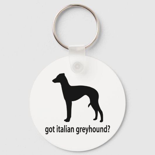 Italiaanse Greyhound Sleutelhanger (Voorkant)
