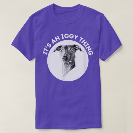 Italiaanse Greyhound T-shirt (Design voorkant)