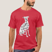 Italiaanse Greyhound T-shirt (Voorkant)