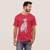 Italiaanse Greyhound T-shirt (Voorkant volledig)