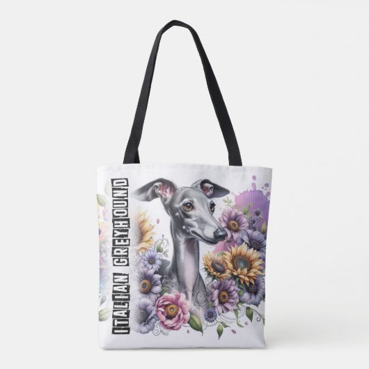 Italiaanse Greyhound Tote Bag (Achterkant)