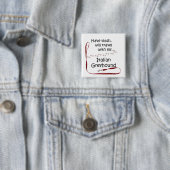 Italiaanse Greyhound Travel Leash - Button (In situ)