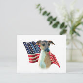 Italiaanse Greyhound vlag Briefkaart (Staand voorkant)