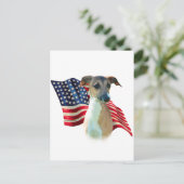 Italiaanse Greyhound vlag Briefkaart (Staand voorkant)