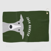 Italiaanse Greyhound Whippet Hond met aangepaste n Golfhanddoek (Horizontaal)