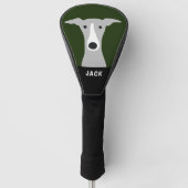 Italiaanse Greyhound Whippet Hond met aangepaste n Golfheadcover (Voorkant)