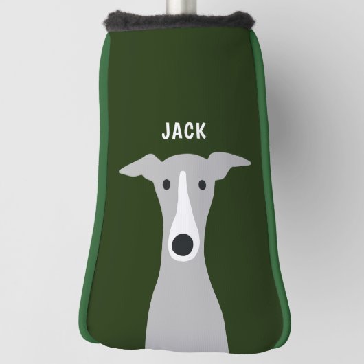 Italiaanse Greyhound Whippet Hond met aangepaste n Golfheadcover (Draai 90)