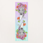 Italiaanse Greyhound Whippet hond Tekening Bloemen Yogamat (Voorkant)