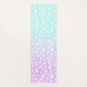 Italiaanse Greyhound Whippet hond Tekening Bloemen Yogamat (Achterkant)