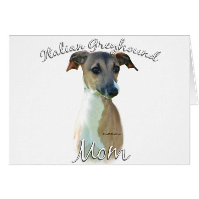 Italiaanse Greyhoundmam 2 (Voorkant Horizontaal)