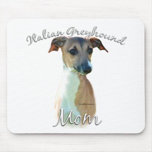 Italiaanse Greyhoundmam 2 Muismat (Voorkant)