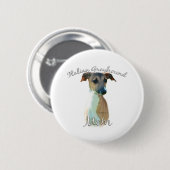 Italiaanse Greyhoundmam 2 Ronde Button 5,7 Cm (Voorkant /achterkant)