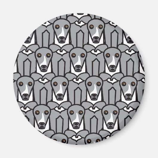 Italiaanse Greyhounds Magneet (Voorkant)