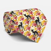 Italiaanse greyhounds of hippets en bloemen stropdas (Opgerold)