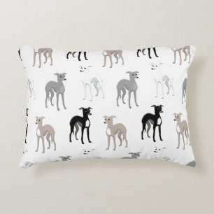 Italiaanse greyhounds of hippets Mid-Century Moder Accent Kussen