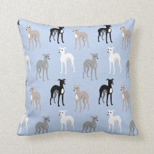 Italiaanse greyhounds of whippets Modern Aqua Acce Kussen