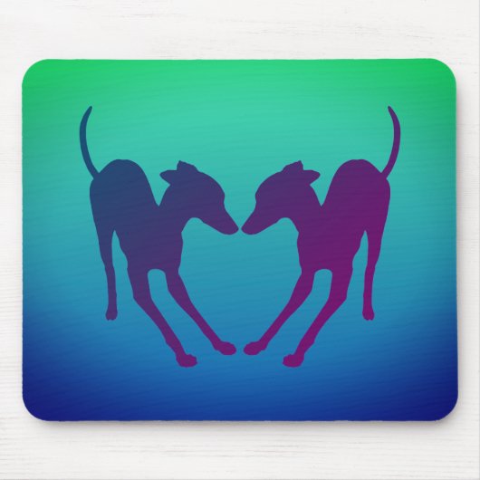 Italiaanse Greyhounds Speelbare IG's Muismat (Voorkant)