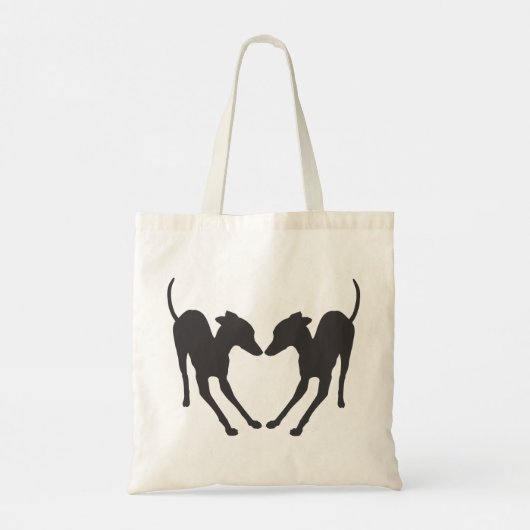 Italiaanse Greyhounds Speelbare IG's Tote Bag (Achterkant)