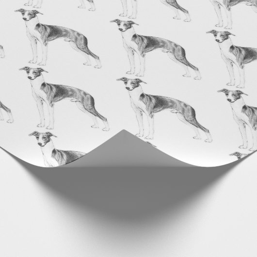 Italiaanse Greyhoundstijl Cadeaupapier (Hoek)