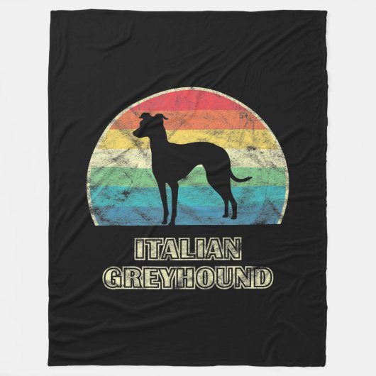 italiaanse griehond fleece deken (Voorkant)