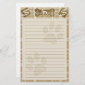 Italiaanse griezelaarster briefpapier (Voorkant / Achterkant)