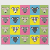 Italiaanse griezelige cartoon pop cadeaupapier (Vlak)