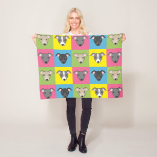 Italiaanse griezelige cartoon pop fleece deken