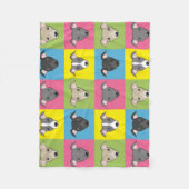 Italiaanse griezelige cartoon pop fleece deken (Voorkant)