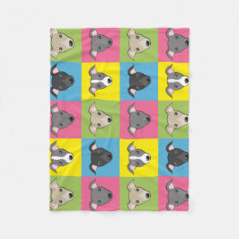 Italiaanse griezelige cartoon pop fleece deken