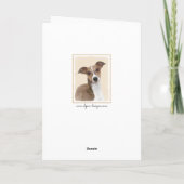 Italiaanse grijze schilderijen - Kute Original Dog Kaart (Achterkant)