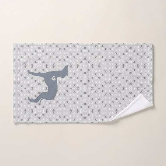 Italiaanse Grijzige Bathroom Hand Guest Towel Handdoek (Handdoek)