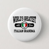 Italiaanse grootmoeder ronde button 5,7 cm (Voorkant)