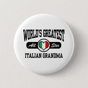 Italiaanse grootmoeder ronde button 5,7 cm