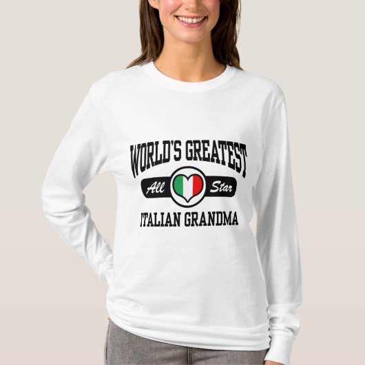 Italiaanse grootmoeder t-shirt (Voorkant)