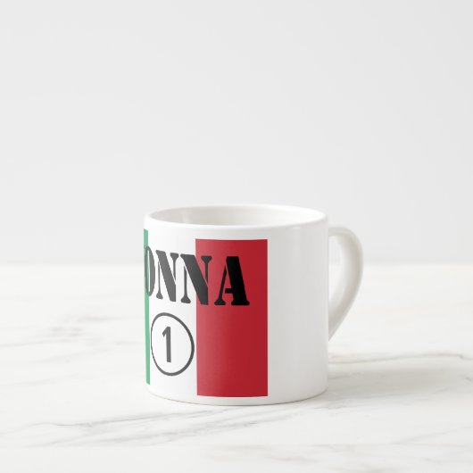 Italiaanse grootmoeders : Nonna Numero Uno Espresso Kop (Voorkant rechts)