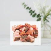 Italiaanse guanciale briefkaart (Staand voorkant)