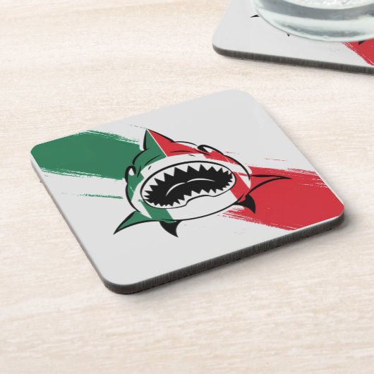 italiaanse haai bier onderzetter (Linkerzijde)