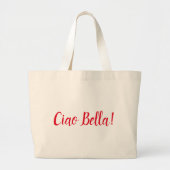 Italiaanse Hallo Beauful Jumbo-Canvas tas (Voorkant)