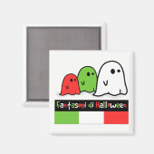 Italiaanse Halloween Ghosts, Fantasmi di Halloween Magneet (Voorkant / Achterkant)